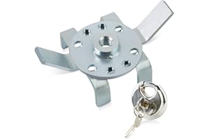 PACEWALKER RV Double Propane Tank Locking Device 1/2''-13 Threaded Shaft Anti-Theft RV Gas Tank Lock Security Dual Propane Tank with Shackle Lock