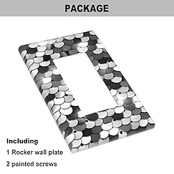Pznen Sliver Sequins ‎Rocker Light Switch Plates