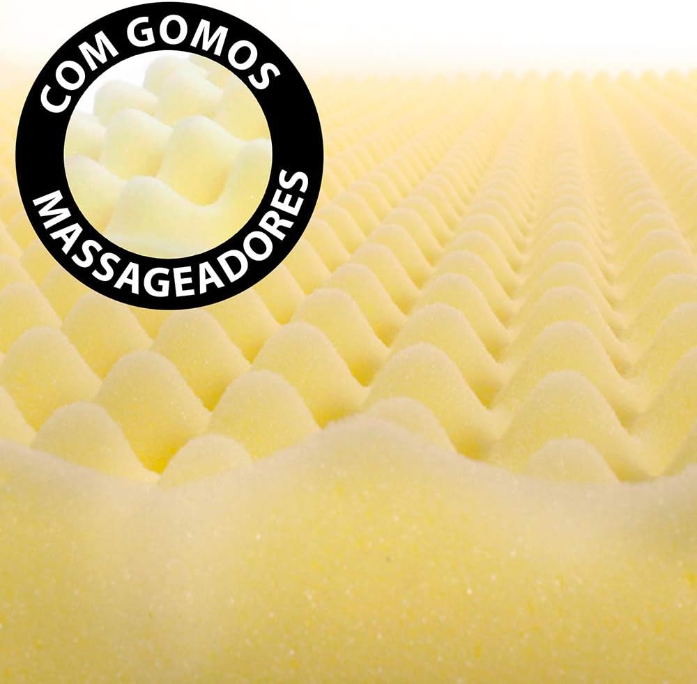 Pillow top casal massageador casca de ovo espuma d23 Clearance