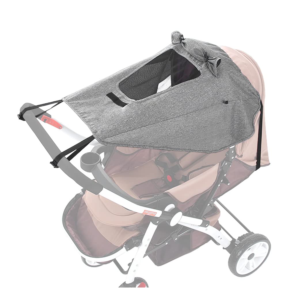 DZOZO Buggy Sun Shade Universal Pram Sunshade Sun Cover Baby Strollers Awning Sunshade with Viewing Window Stroller Sun Shade UV Protection Pushchair Sun Protection