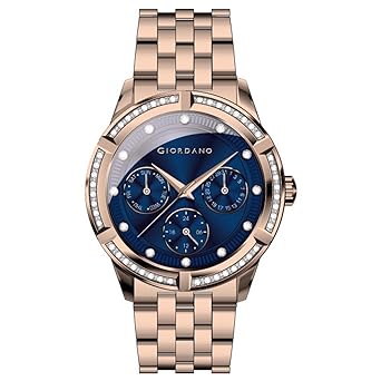 Giordano Analog Blue Dial Womens Watch - 2768-44