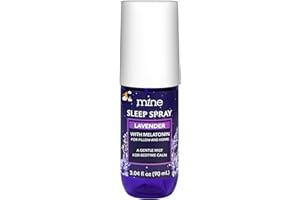 MINE Lavender Sleep Spray with Melatonin – Natural Pillow Mist for Relaxing Sleep, Calming Bed Spray for Adults, Lavender Pillow Mist