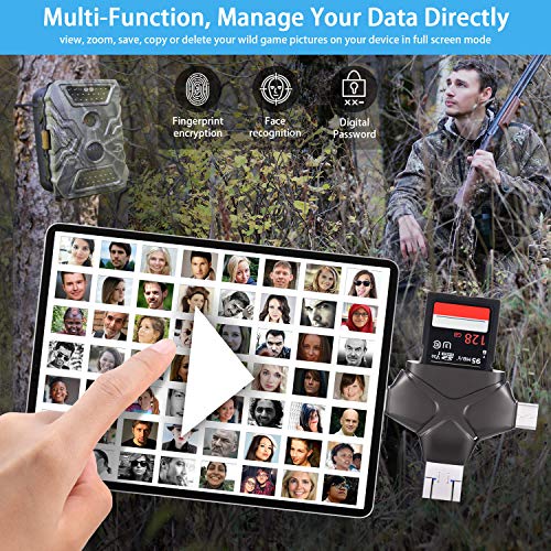 Trail Camera Viewer SD Card Reader Compatible with iPhone, iPad