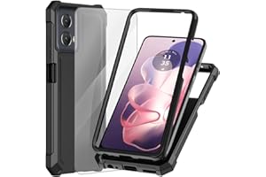 Ailiber for Motorola Moto G Stylus 2024 Phone Case, Moto G Stylus 5G 2024 with Screen Protector, Dual Layer Protection, Shockproof Corner TPU Bumper, Slim Silicone Protective Cover-Black