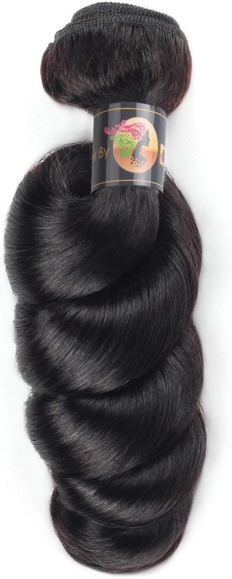 Loose Wave 1 Single Bundle Deal Lots 8A Real Virgin Raw Curly Weave Human Hair Unprocessed Natural Color (16 Inch)