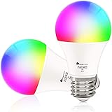 CT CAPETRONIX Smart Alexa Light Bulbs Works with Alexa Echo Google Home Assistant, IFTTT and Siri (No Hub Required), A19 E26 