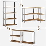 Deuba 2x 5 Tier Garage Shelving Units Heavy Duty Metal Rack Boltless 170x75x30cm view 4