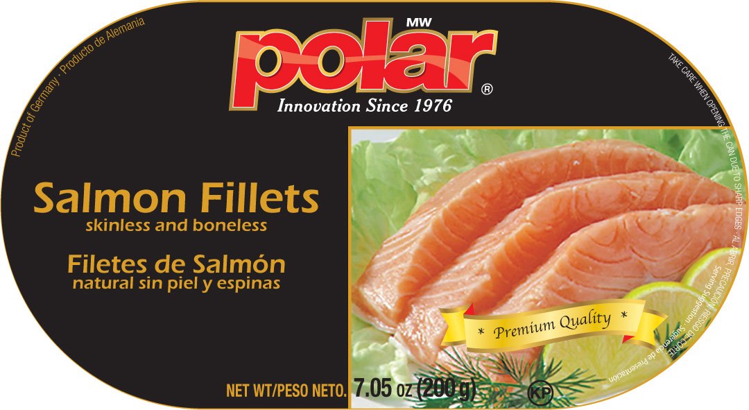 Polar Boneless and Skinless Salmon Fillets, 12 Pack