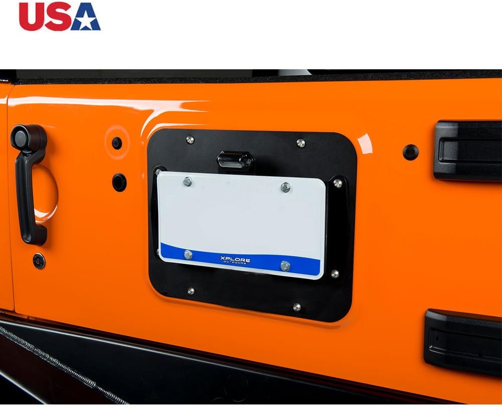 Jeep Wrangler | Tailgate Durable Rubber Plugs Set | Tramp Stamp Tire Carrier Removed | Black Snug Rubber UFO's | Pack of 3