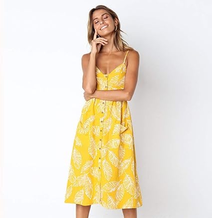 yellow sundress amazon