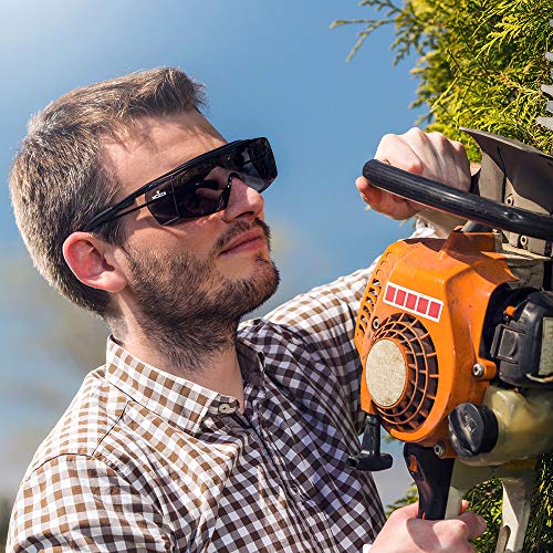 NoCry Tinted OverSpec Safety Glasses with AntiScratch Wraparound