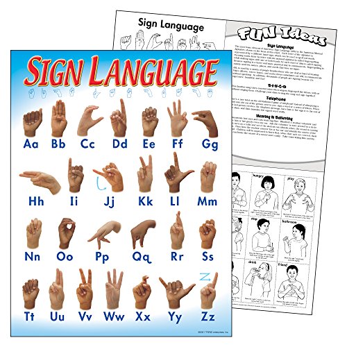 Trend Enterprises Sign Language, Learning Charts (T-38039)