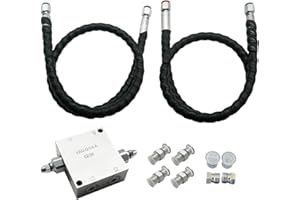 GaotKeut Mini Excavator Cushion Valve Kit M14x1.5 Threaded Ends Sturdy Supplies Repair Parts Steel 1/4" Hydraulic Hose
