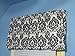 GiniHomer Handmade 100% Cotton Black White Damask Window Curtain Valance