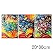Cindere 3Pcs 7.9 x 11.8inch Oil Painting House Canvas Wall Art Landscape Painting Print on Canvas Wall Decoration Abstract Tree
