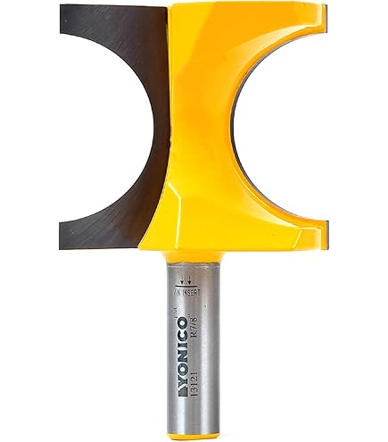 Yonico Round Nose Core Box Router Bit 1/2-Inch Diameter 1/2-Inch
