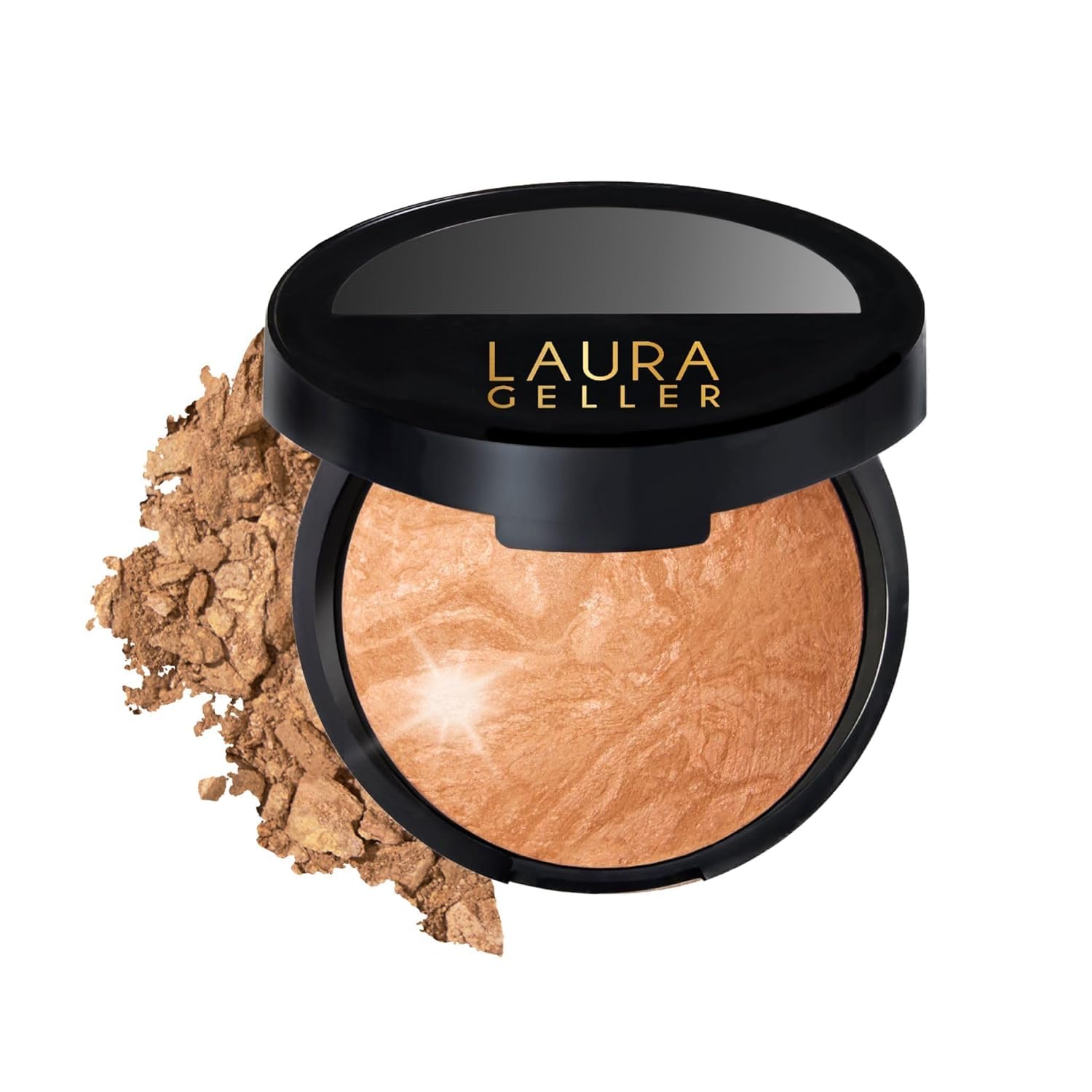 LAURA GELLER NEW YORK Baked Balance-N-Glow Illuminating Foundation - Golden Medium - Buildable Sheer to Light Coverage - Satin Finish