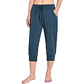 Weintee Women's Capri Joggers Jersey Sweatpants