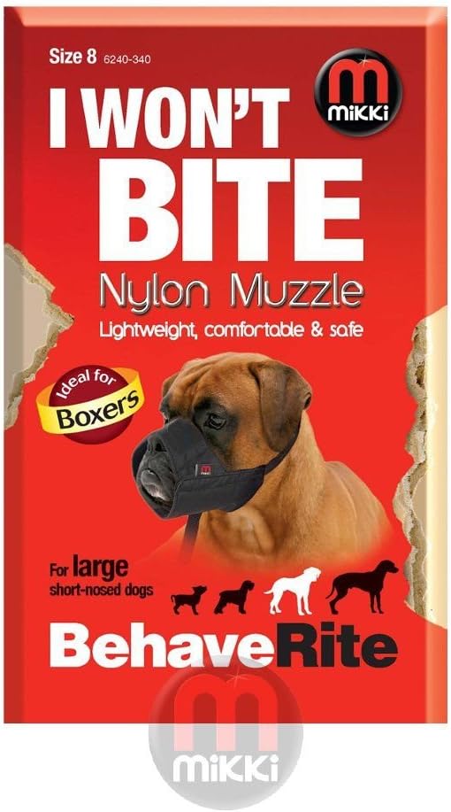 Mikki BehaveRite Size 8 Nylon Muzzle