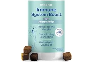 FIFTH & FIDO Immune Support for Dogs - Turmeric and Quercetin for Dogs - Immune Booster Immune Guard for Dogs Chews - Quercetine for Dogs Allergies Support a Strong Immune System - Bacon Flavor Dog Immune Booster