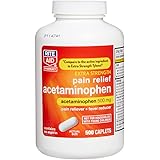 Rite Aid Extra Strength Acetaminophen, 500mg - 500 Caplets | Pain Reliever & Fever Reducer | Migraine Relief Products | Joint