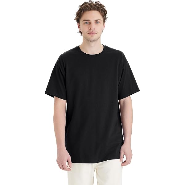 Hanes Mens Essential-T Tall T-Shirt, 2XLT, Charcoal Heather