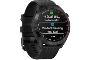 Garmin Approach S40, Stylish GPS Golf Smartwatch, Lightweight with Touchscreen Display, Black