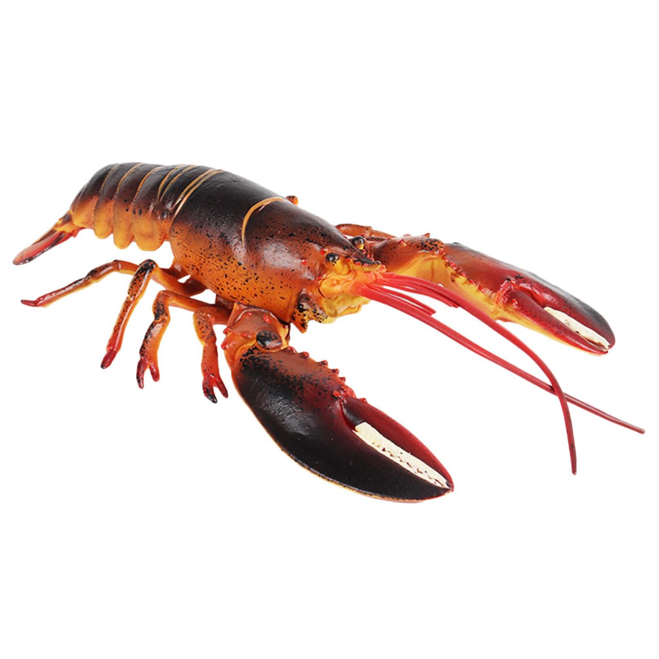 HOMSFOU Artificial Lobster Lifelike Lobster Model 13 Inch Fake Large Sea Life Seafood Prop Aquarium Display Photography Prop Kids Pretend Play Toy