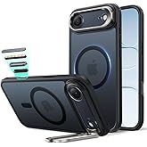 ESR for iPhone Air Case with Stash Stand, Camera Control Cover Compatible with MagSafe, Military-Grade Drop Protection Magnetic Phone Case for iPhone Air, Scratch-Resistant Back Cover,Frosted Black