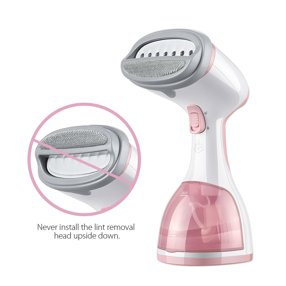 Plemo Portable Garment Steamer, 260ml Handheld Fabric Steamer Fast Heat-up Powerful Travel Steamer for Clothes