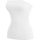 MixMatchy Women's Basic Casual Stretchy Long Bandeau Tube Top Strapless Undershirts