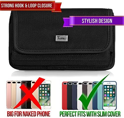TMAN Horizontal Rugged Belt Case for Samsung Galaxy Grand Neo Plus GT-I9060I Galaxy A5 -2017 SM-A520F Galaxy A5 -2016 [fits with Silicone, Protective, Slim Cover, Hybrid Case]