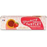 Aramella French Strawberry Tartlets &ndash; 16 Count &ndash; Authentic French Pastry with Golden Crust &amp; Real Strawberry Filling &ndash; 300g (10.5oz)