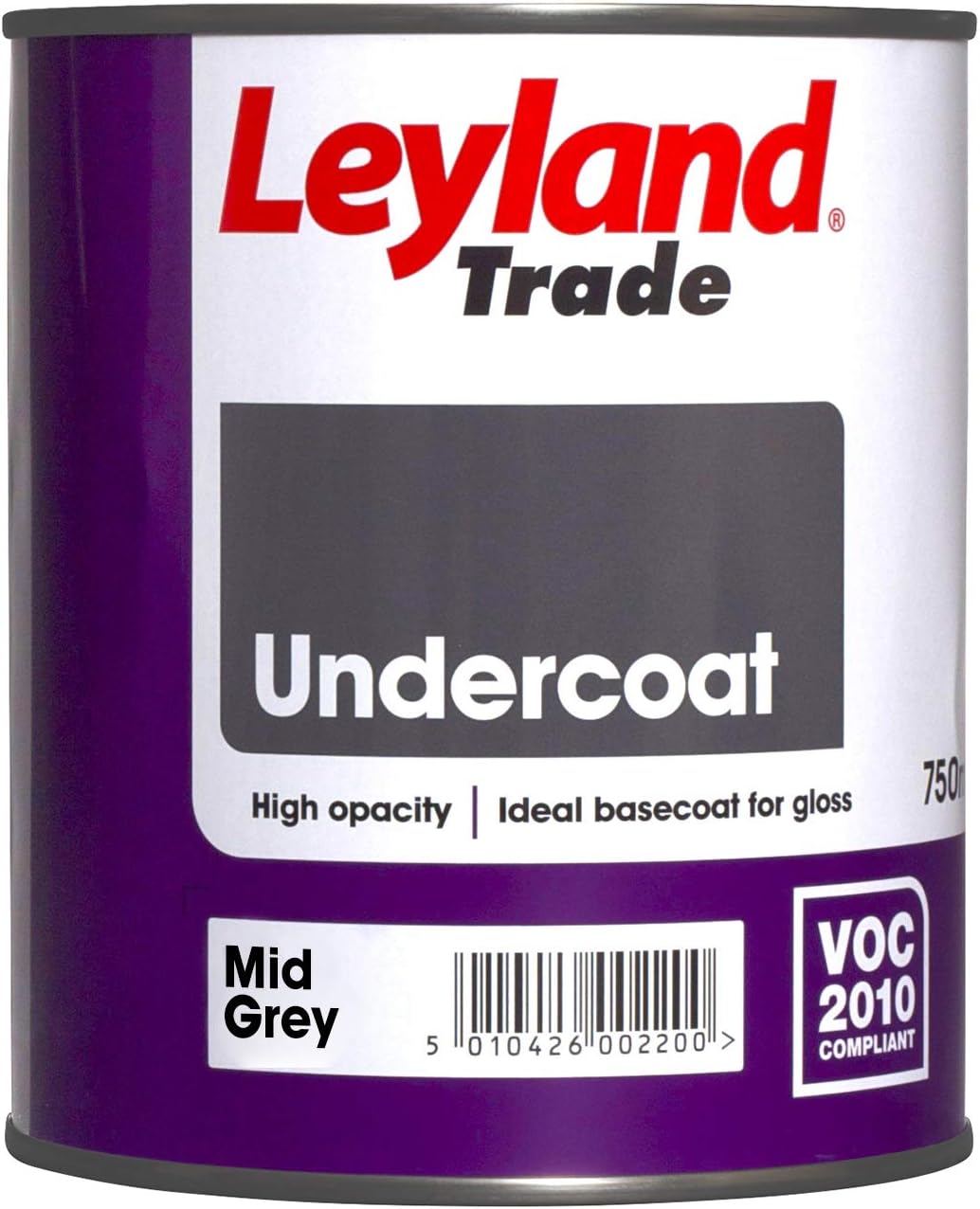 Leyland Trade Undercoat - Mid Grey 750ml