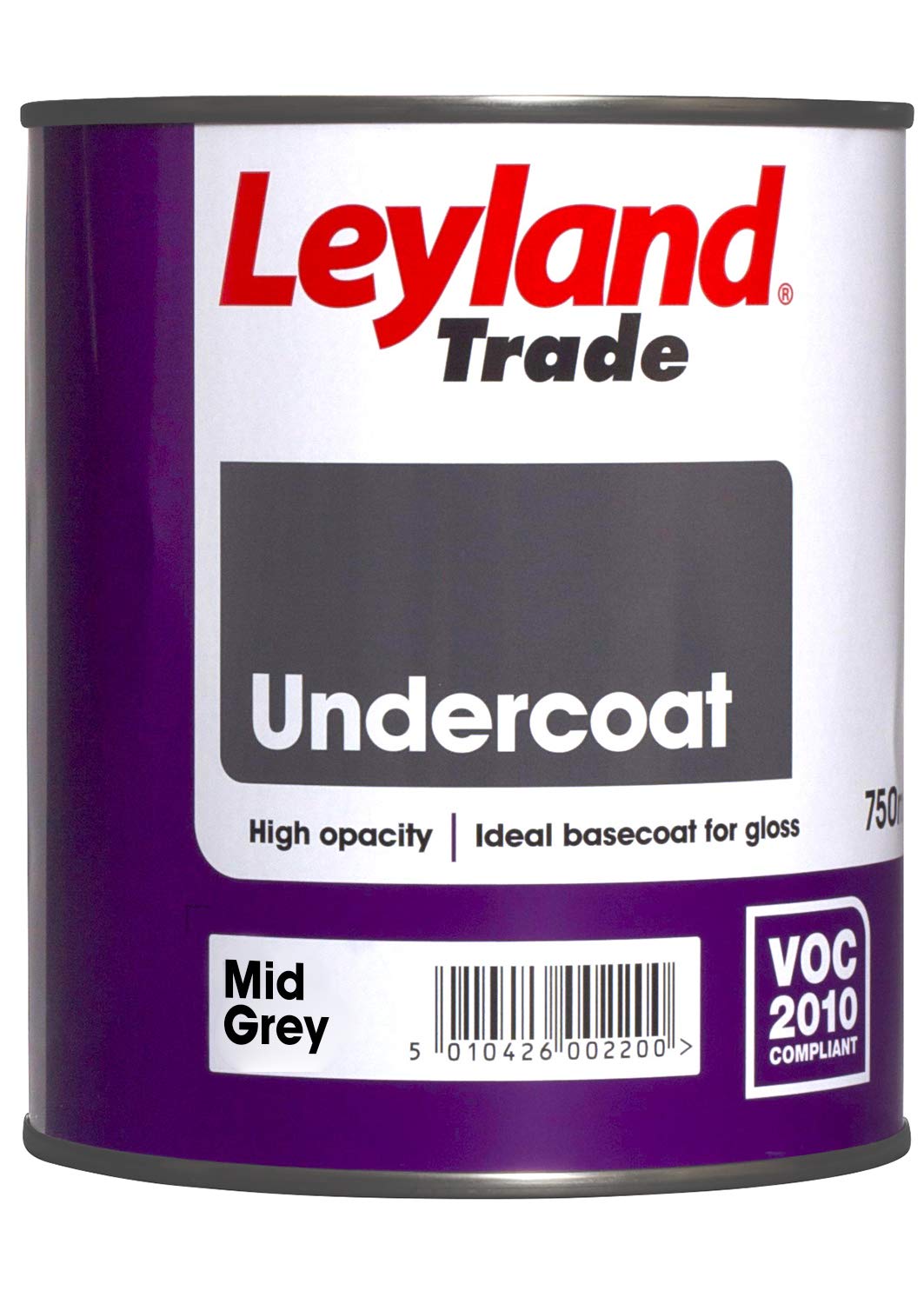 Leyland Trade Undercoat - Mid Grey 750ml