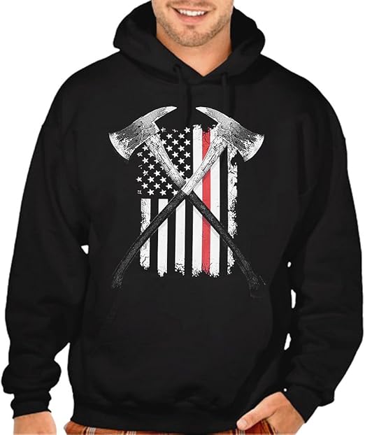 thin red line firefighter hoodie