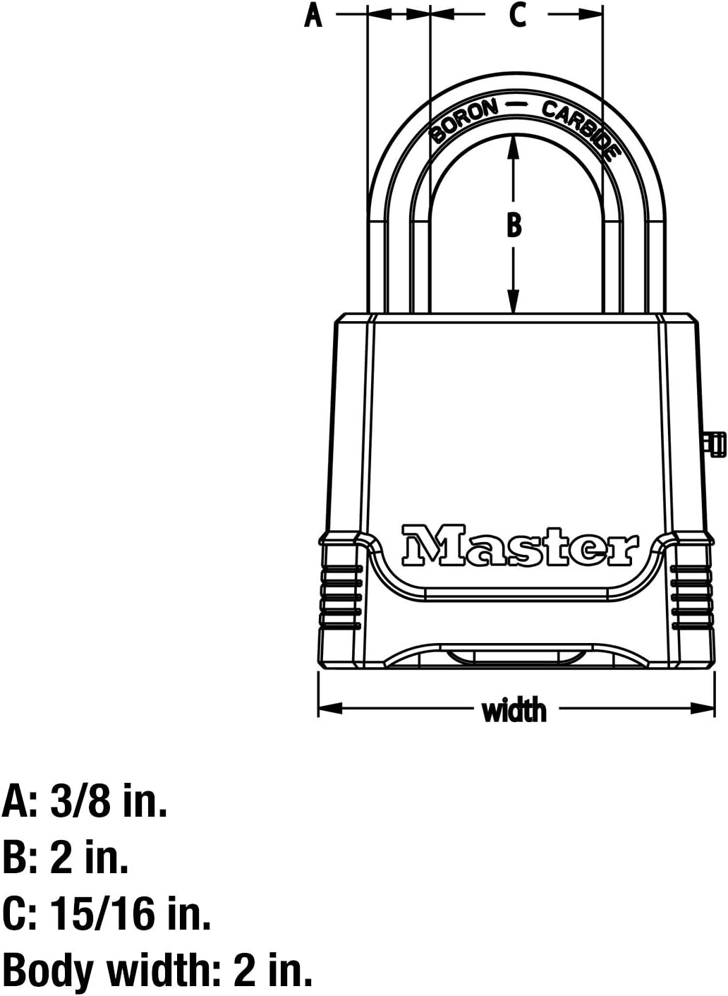 Master Lock M176XDLH Heavy Duty Outdoor Set Your Own Combination Lock, 1 Pack, Silver - - 