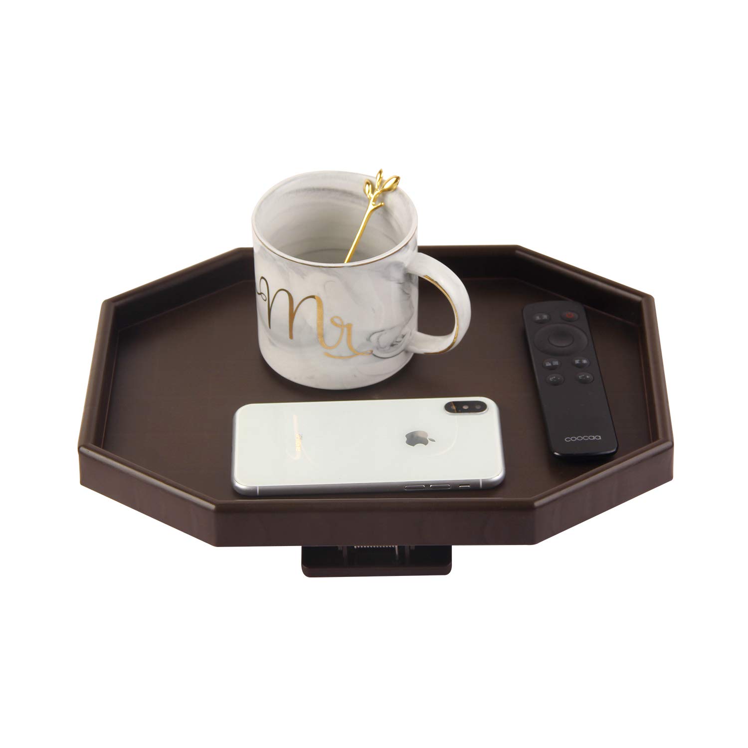 Sofa Couch Arm Clip Table Plastic Armrest Tray Table Clip-On Armchair ...