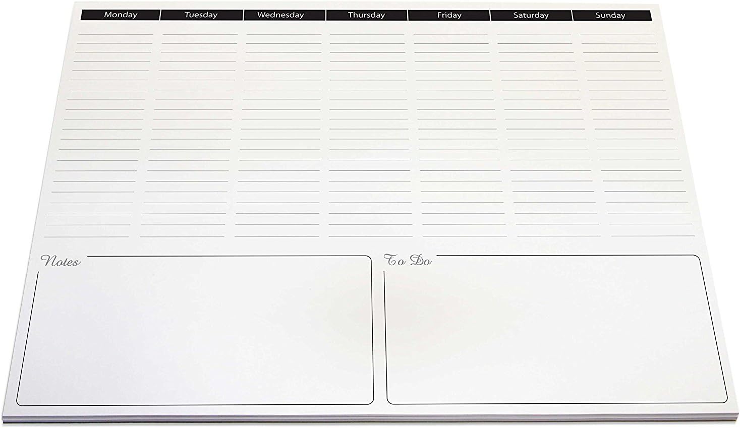 Desk pad Jotter, (11.69 x 16.53) with Daily Planner, Days of The Week and Notes Section : Office Products