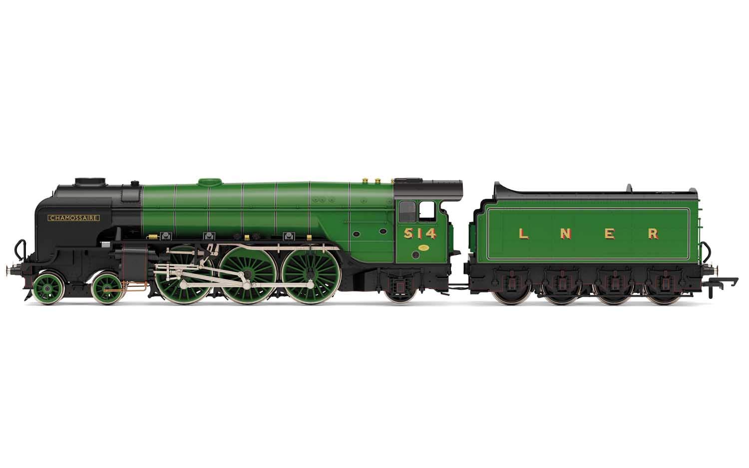 Hornby R3833 LNER, Thompson Class A2/3, 4-6-2, 514 Chamossaire - Era 3 Locomotive - Steam,Green