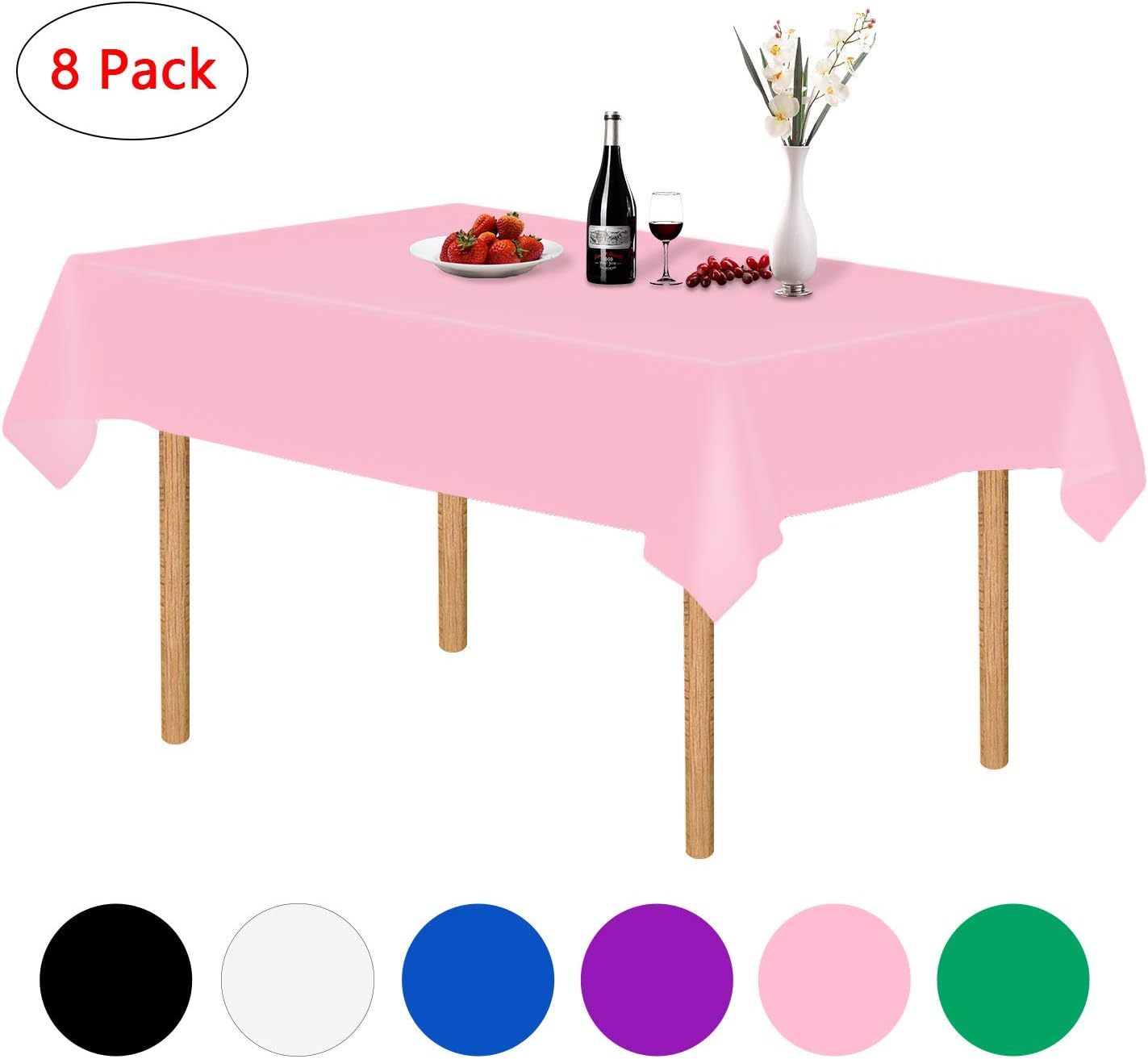 Best light pink table cloth plastic