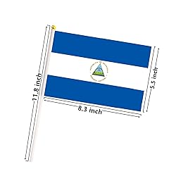 50 Pack Nicaragua Nicaraguan Flags - Small Mini
