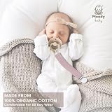 MoodyBaby Soft Organic Cotton Dummy Clips 4 Pack Pacifier Clips Unisex view 6