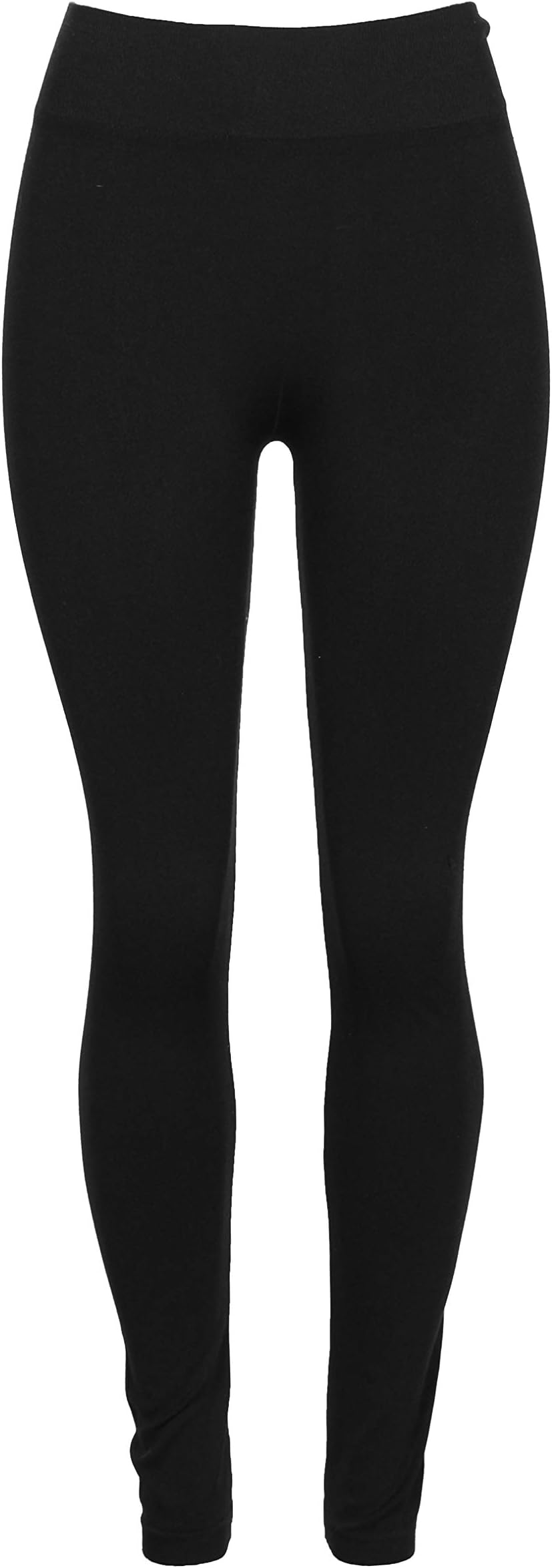 Crush Women Seamless Full Length Solid Legging Pants Small Medium Black