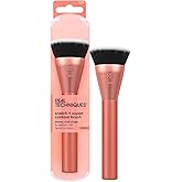 Real Techniques Snatch + Sculpt Contour Makeup Brush, For Liquid & Cream Contour & Bronzer, Flat Top & Oval Head For Blending