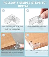 Haus Projekt Corner Protectors for Kids 8 Pack Clear Edge Guards view 4