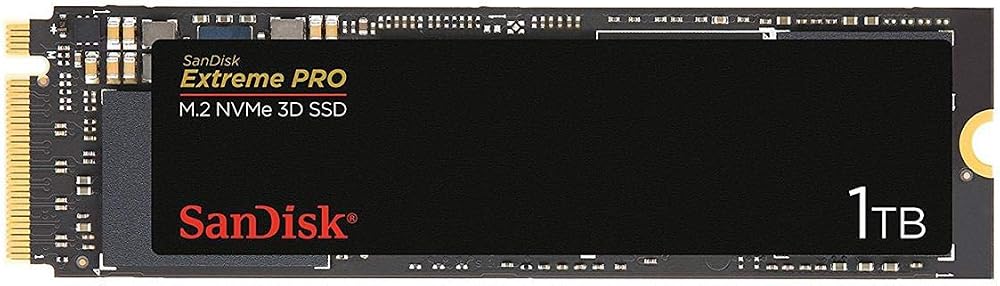 SanDisk Extreme PRO 1TB M.2 NVMe 3D SSD Black Up to 3400MB/s Fast