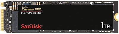 SanDisk Extreme PRO 1TB M.2 NVMe 3D SSD Black Up to 3400MB/s Fast