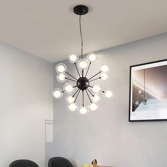 WXDP Luces LED para Ventiladores de Techo,Art Bubble Ball Candelabro de