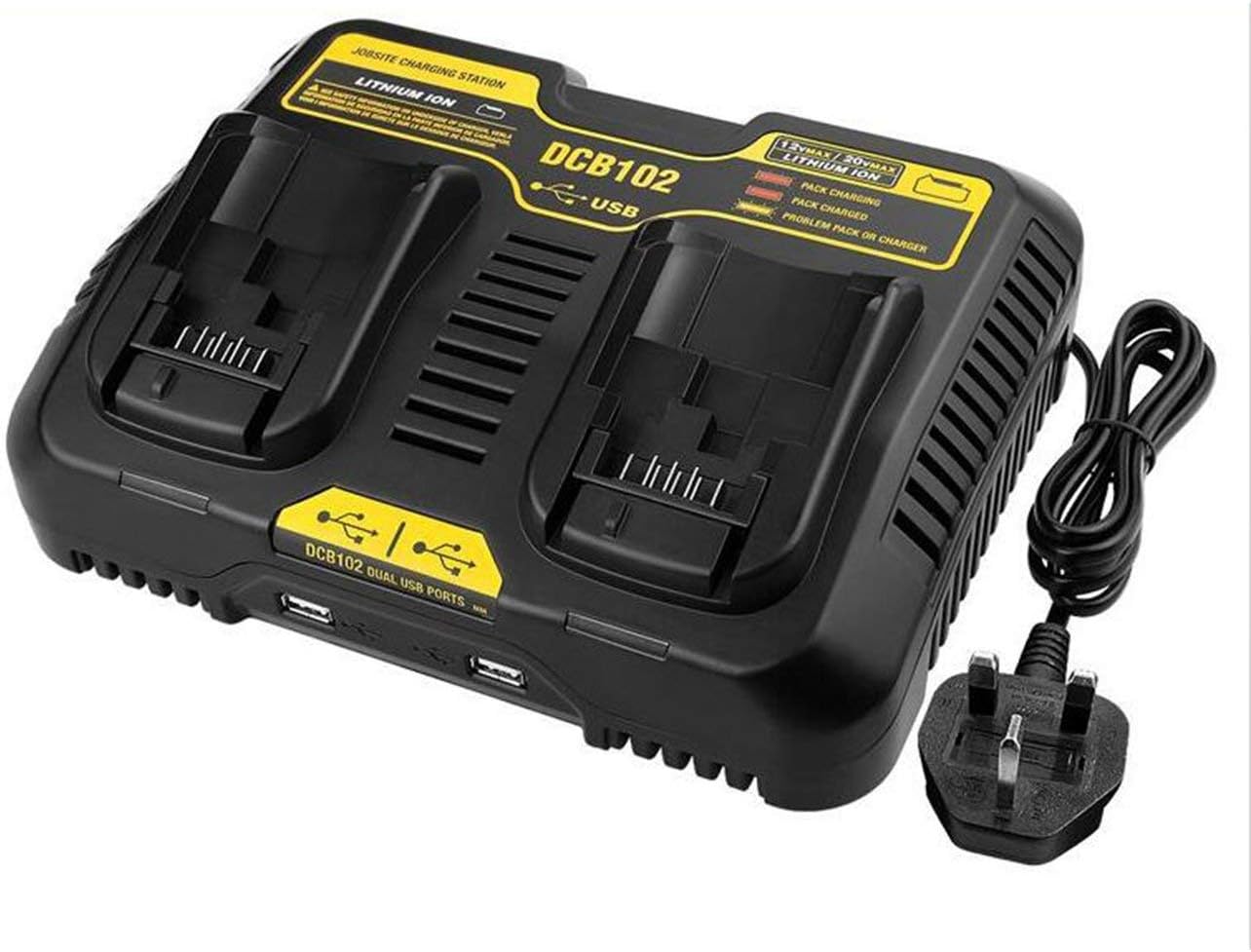 Elviray 10 8v v Dual Usb Lithium Li Ion Universal Rechargeable Battery Charger Pack Power Tool For Dewalt Dcb102 Charging Station Chargers Power Garden Hand Tools Clinicadelpieaitanalopez Com Elviray 10 8v v Dual Usb Lithium Li Ion Universal Rechargeable Battery Charger Pack Power Tool For Dewalt Dcb102 Charging Station Chargers Power Garden Hand Tools Clinicadelpieaitanalopez Com